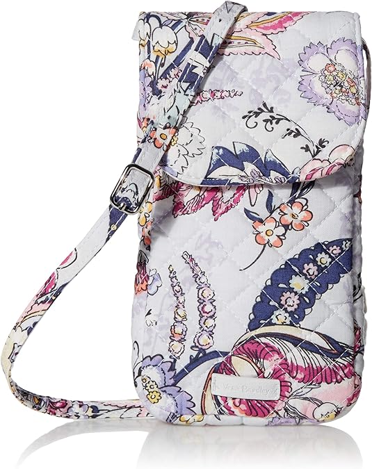 Vera Bradley Signature Cotton Carson Cellphone Crossbody Purse Handbags