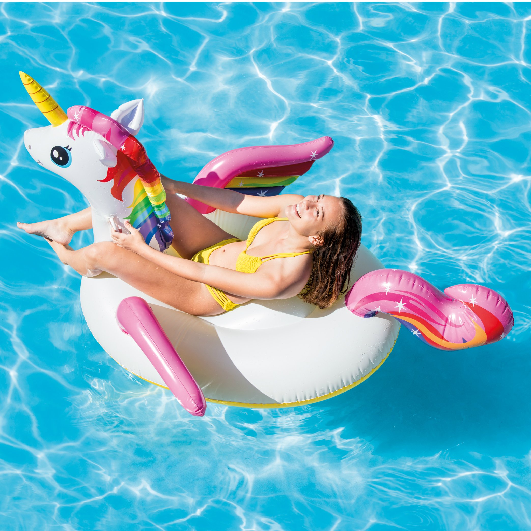 IntexUnicornInflatableRideOnPoolFloat79X55X38
