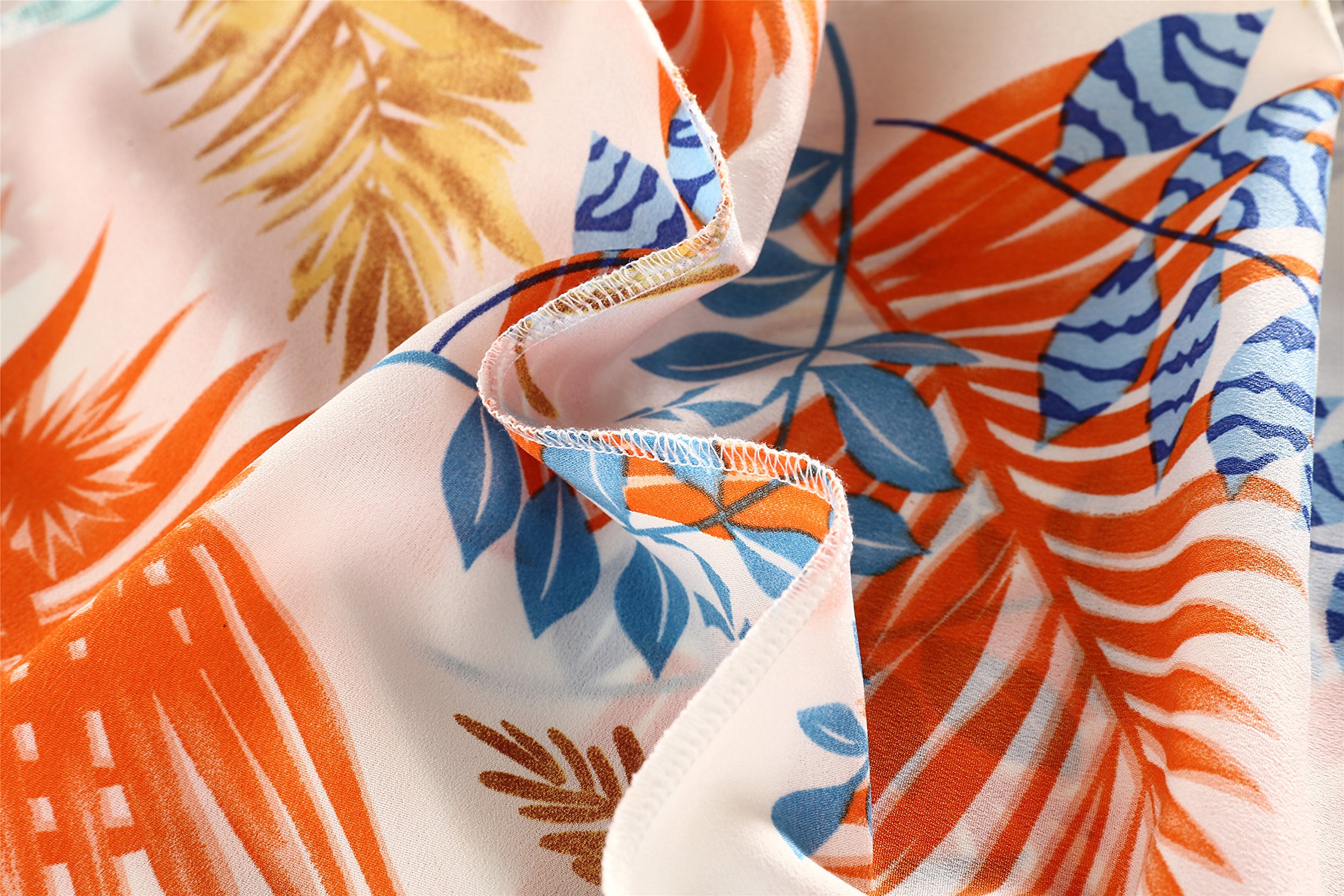 DDSOL Women\'s Casual Swing Dress Floral Print Sleeveless Knee Long Dresses