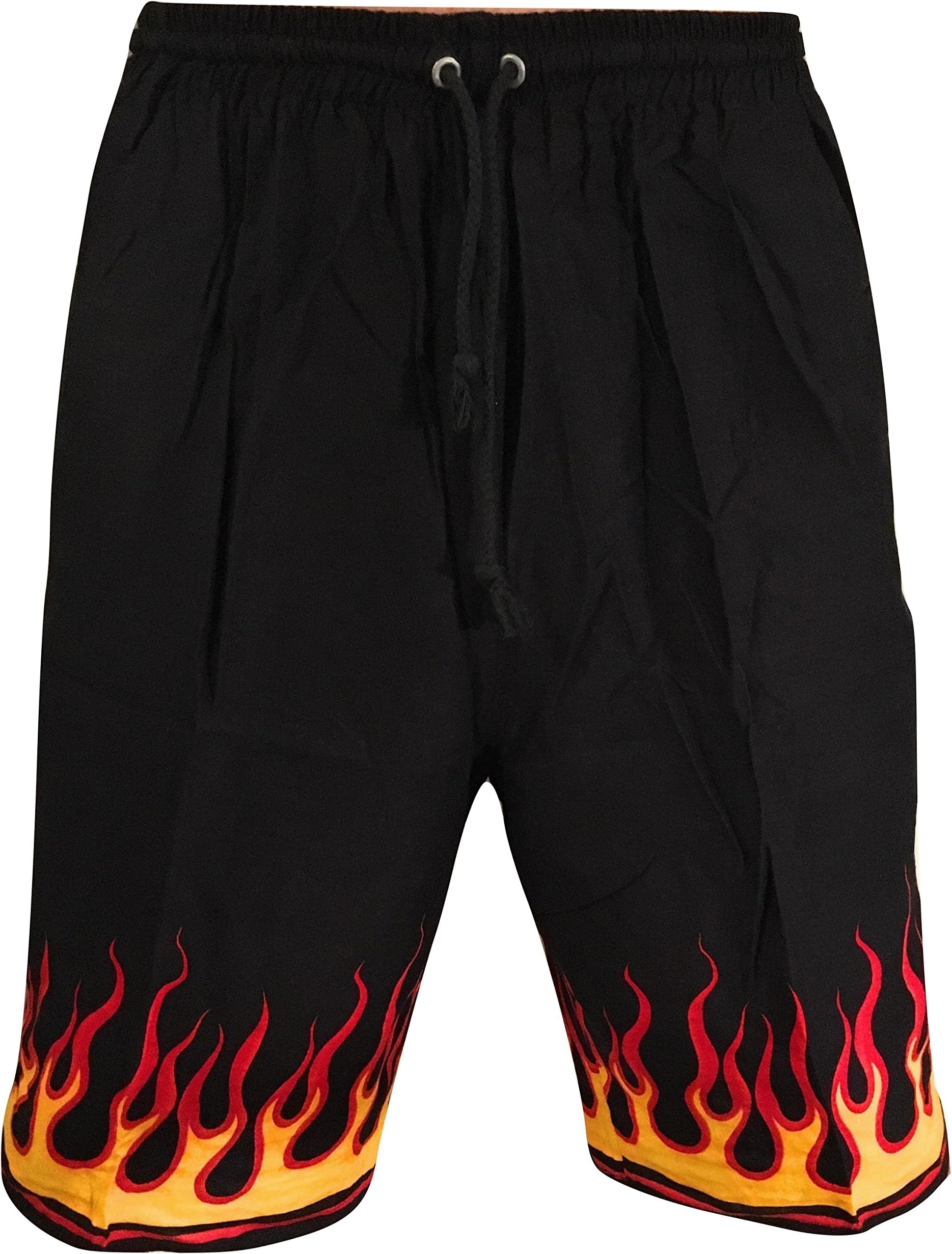 Summer Time Breeze Men's Flame Casual Lounge Shorts - Athletic Wear