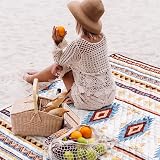 LARUTAN Waterproof Picnic Blanket 200x200CM Sandproof Beach Mat view 2