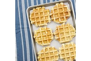 Eastern Standard Provisions Gourmet Classic Liège Belgian Waffles, Fresh Baked Belgian Waffles Snack, 12-Pack