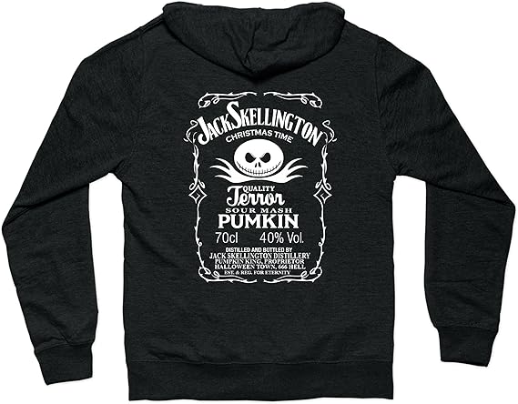 Amazon.com: Jack Skellington - Teepublic Unisex Large Lightweight Zip Hoodie: Clothing