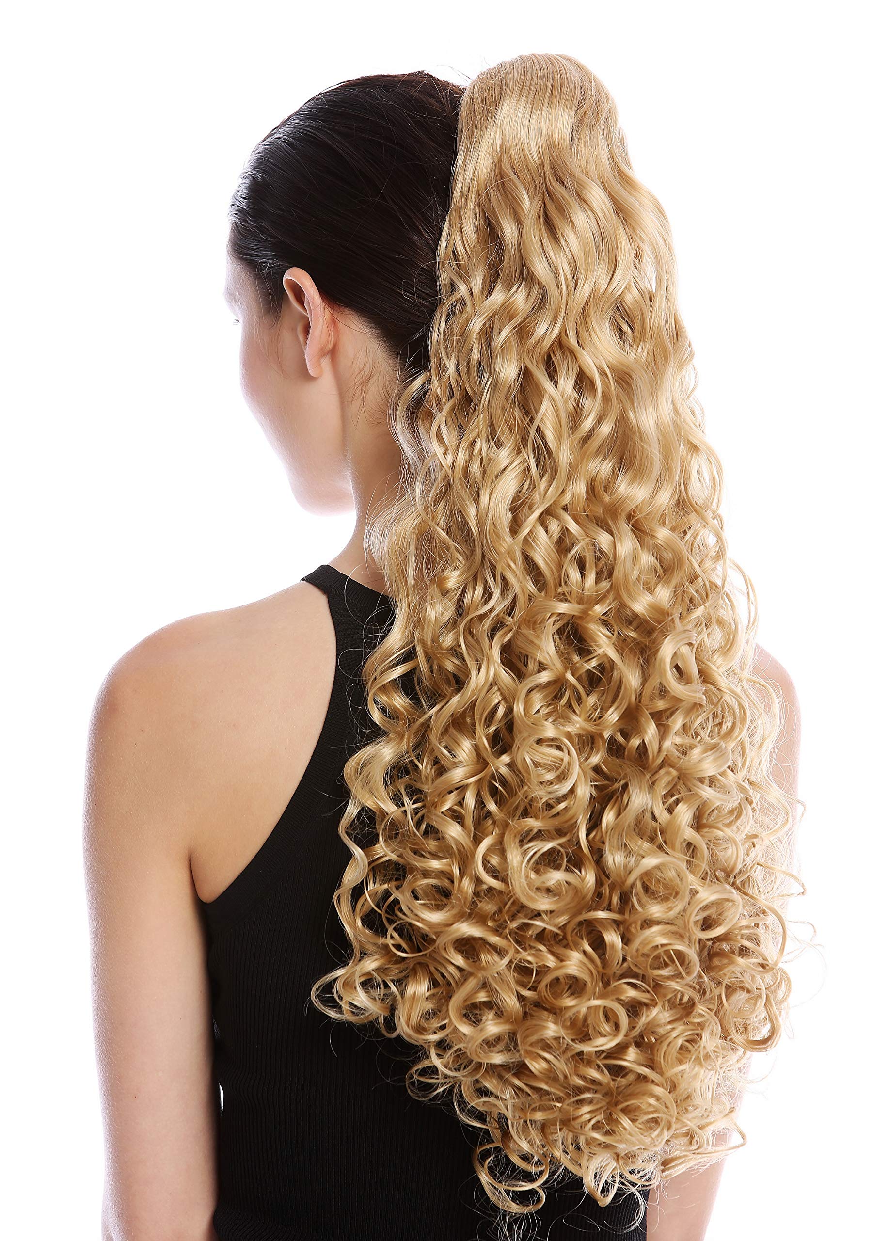 WIG ME UP - 9563B-V-24B Ponytail Hairpiece Extensions very long voluminous curled curls golden blond 23inch