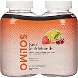 Amazon Brand - Solimo Kids' Multivitamin, 380 Gummies, 2 Gummies per Serving (Pack of 2)