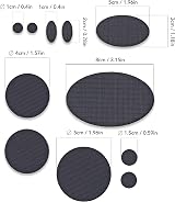 aZengear Self-Adhesive Repair Patches Kit 11 Shapes 30+ Colours Charcoal view 3
