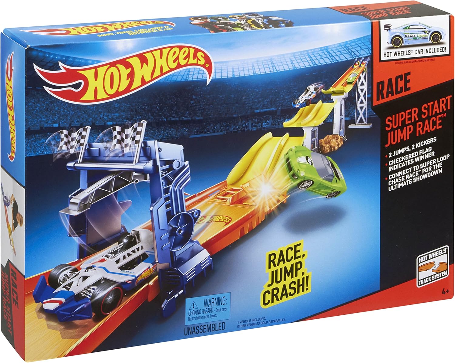 hot wheels super start jump race track set