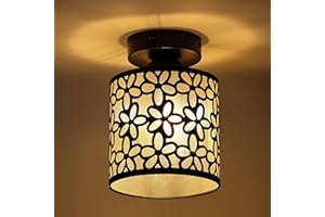 Maichis RV Pendent Dining-Room Light Fixture, 1X Replaceable LED Bulb Included, 12V RV Interior Light with Switch, Black Scrolled Flower Shape, 12Volt Interior Light for RV Motorhome Camper Trailer