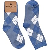 No Cold Feet Kids Boys Fun Dress Socks &ndash; Classic Style Mid-High Crew Socks | Colorful Patterned Style | Fun Colored Matching Style with Soft Stretch Fit | Ideal for School Events and Any Occasions