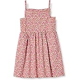 Amazon Essentials Girls and Toddlers' Cotton Strappy Midi Dress