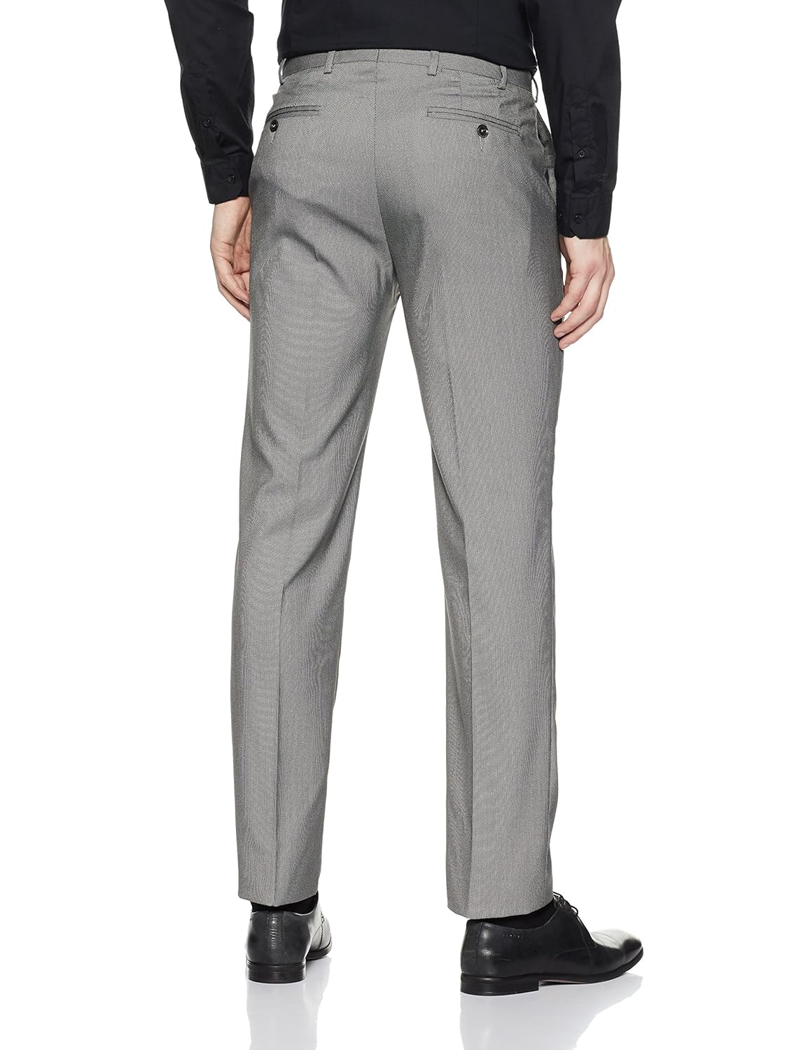 raymond men's relaxed fit formal trousers