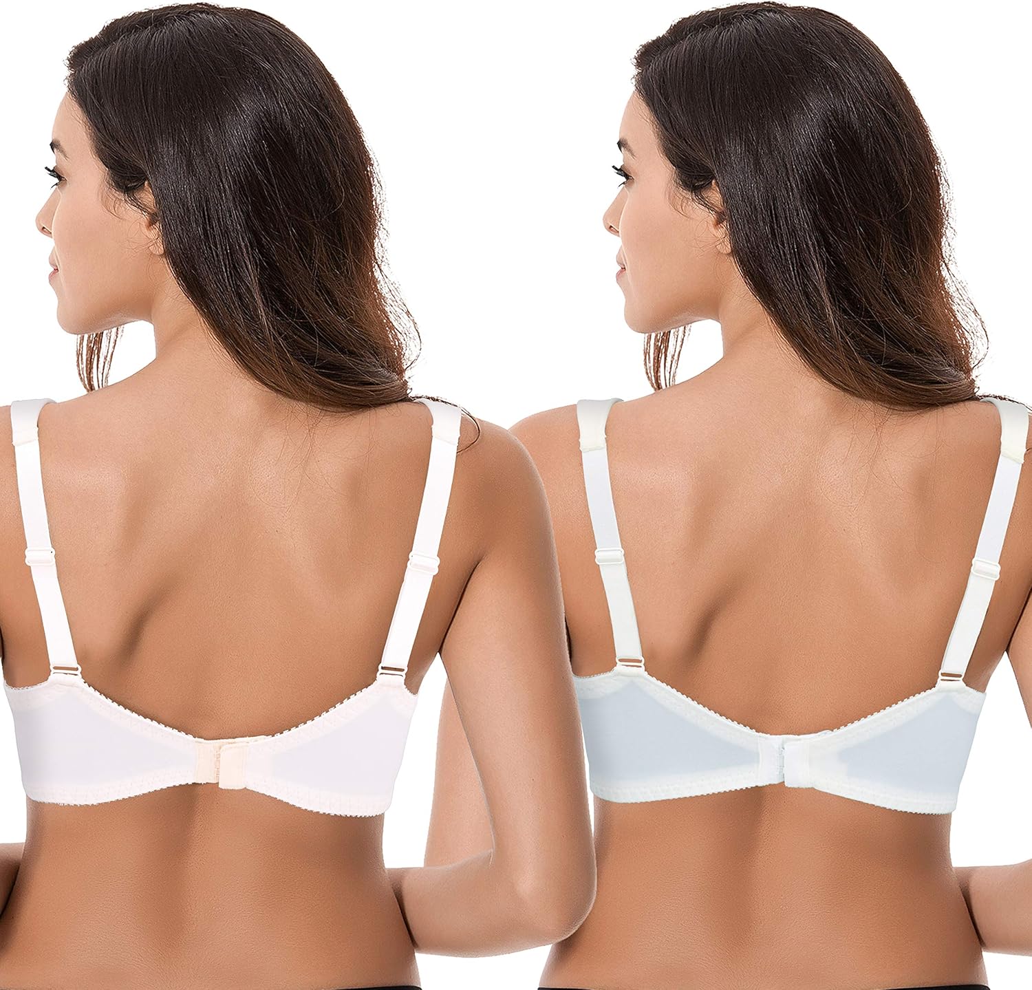 Curve Muse Women's Plus Size Minimizer Wireless Unlined Bra with Embroidery Lace at  Women’s Clothing store