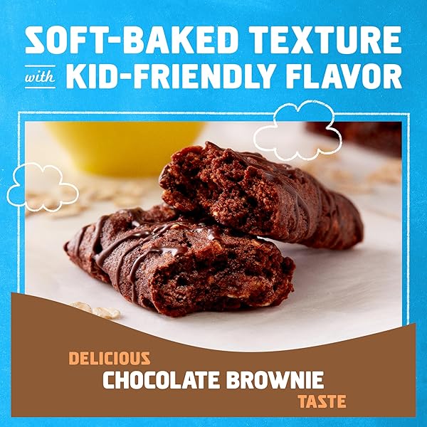 CLIF KID ZBAR – CHOCOLATE BROWNIE – SOFT BAKED WHOLE GRAIN SNACK BARS – USDA ORGANIC – NON-GMO – PLANT-BASED – 1.27 OZ. (18 PACK)