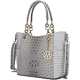 MKF Collection Shoulder Bag for Women, Vegan Leather Handbag Purse Top-Handle Crossbody Bag Tote Bag by Mia K