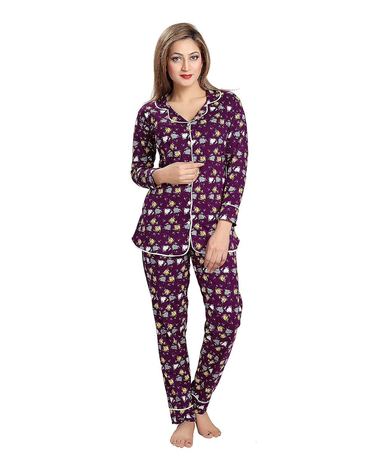 av2 women's cotton night dress