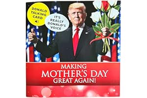 OUR FRIENDLY FOREST Talking Trump Mothers Day Card - Authentic Voice Recording, Holiday Greeting from Presidential Collection, Perfect for Mom & Wife with Envelope