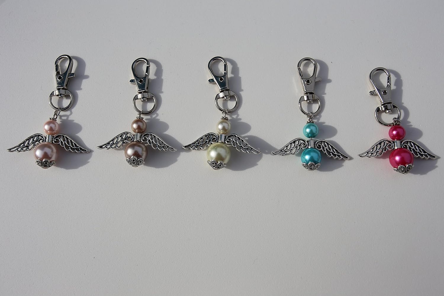 Metallic Grey Guardian Angel Charm, Guardian Angel