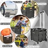 NORTHERN STONE Folding Shopping Trolley Cart with Telescopic Alu Handle view 6