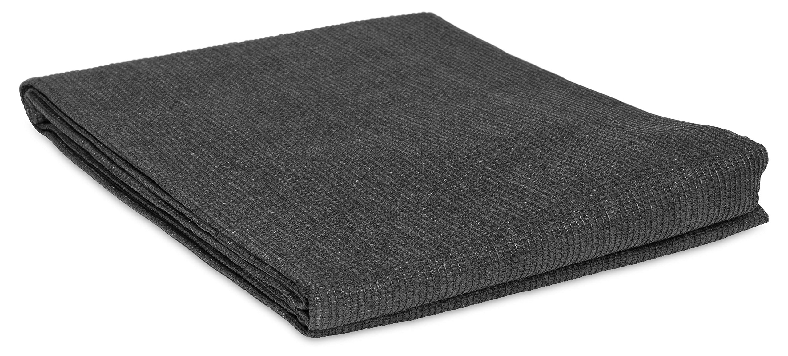 Windhager Screenex Classic Privacy Screen Wind Protection for Garden and Balcony, Anthracite, Includes 12 m Mounting Cord, 1.2 x 5 m, 180 g/m²