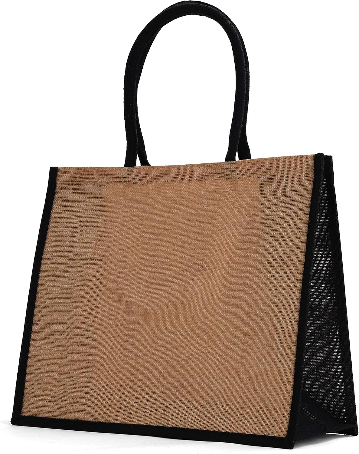 Jute Burlap Tote Bags Natural Burlap Bags with Cotton