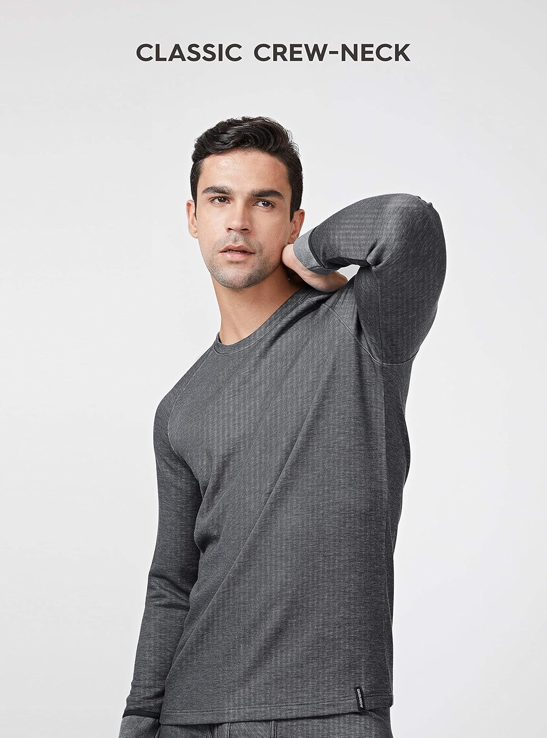 DAVID ARCHY Men's Double Layer Fleece Brushed Thermal Top & Bottom Ultra Winter Warm Stripe Thermals Set Long John with Fly at  Men’s Clothing store