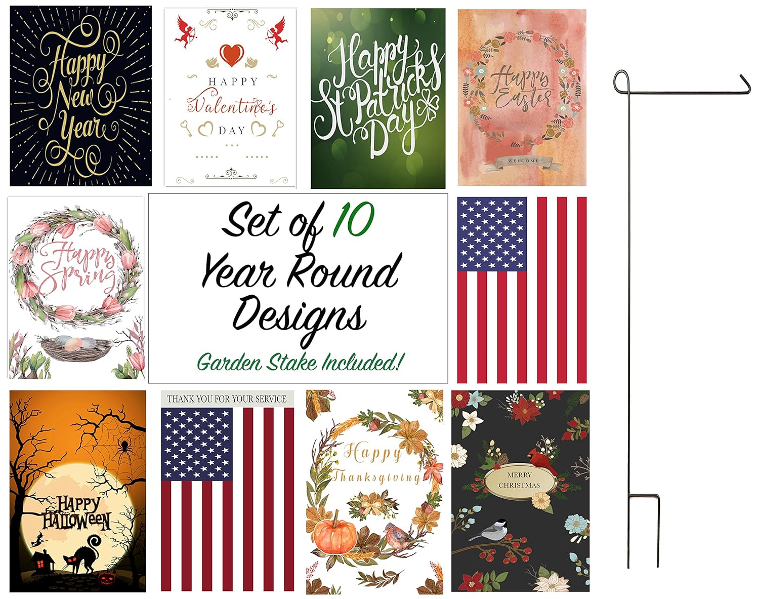 Best Garden Flag Stand Included