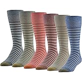 GOLDTOE Men's Cambridge Crew Socks, 6-Pairs