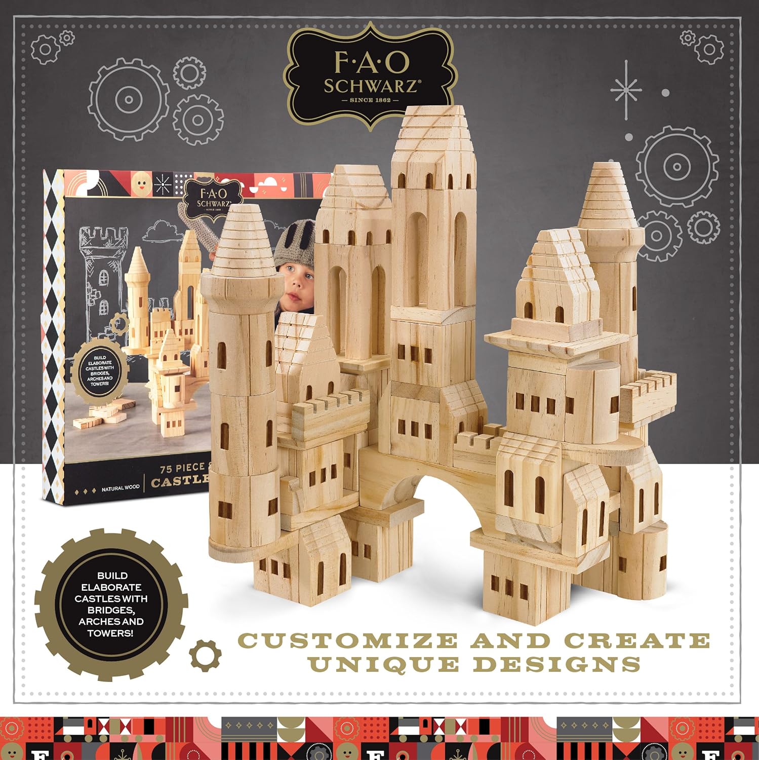 fao schwarz wood castle blocks