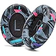 WC Wicked Cushions Upgraded Replacement Ear Pads for Bose 700 Noise Cancelling Headphones (NC700) - Softer PU Leather, Luxurious Memory Foam, Added Thickness, Extra Durable Ear Cushions |90's Black
