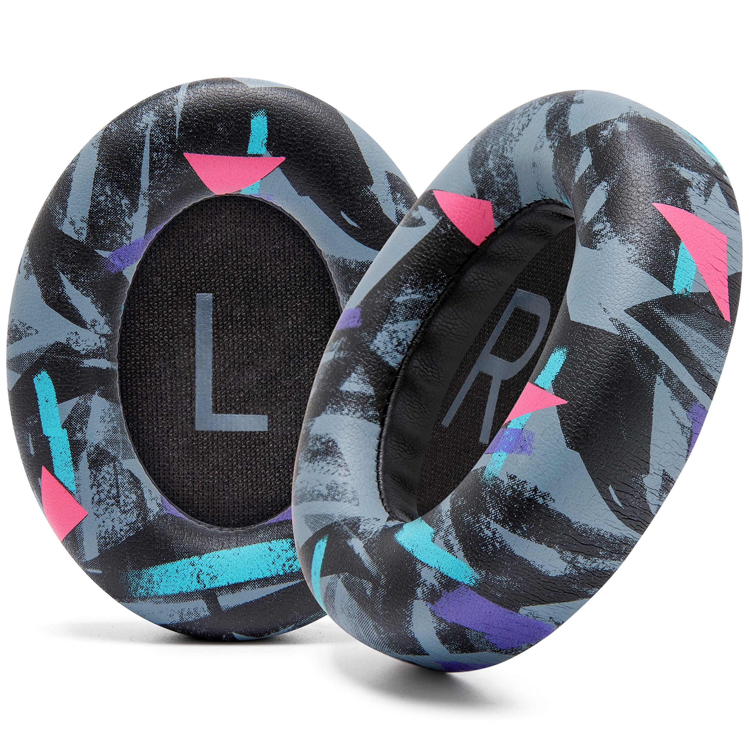 WC Wicked Cushions Upgraded Replacement Ear Pads for Bose 700 Noise Cancelling Headphones (NC700) - Softer PU Leather, Luxurious Memory Foam, Added Thickness, Extra Durable Ear Cushions | 90s Black — image 1