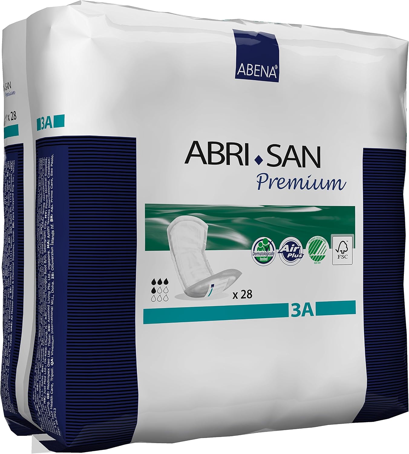 Abena Abri-San Premium Mens & Womens Incontinence Pads, Breathable & Comfortable, Fast Absorption