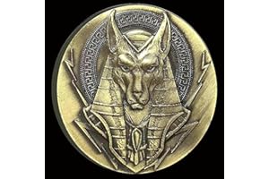 CYOUNG Exquisite Metal Challenge Coin Commemorate The Ancient Egyptian Deities Anubis and The Eye of Horus Lucky Coin