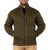 Smith's Workwear mens Sherpa Lined Sweater Fleece JacketJacket