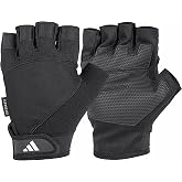 Adidas Aeroready Performance Weightlifting Gloves, Fingerless Workout Gloves