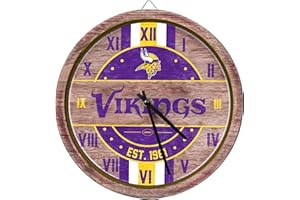 FOCO Minnesota Vikings NFL Barrel Wall Clock