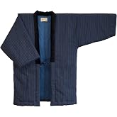 HANTEN (Cotton jacket made in Japan Kimono-style) Japanese clothes X-Large Size Men's