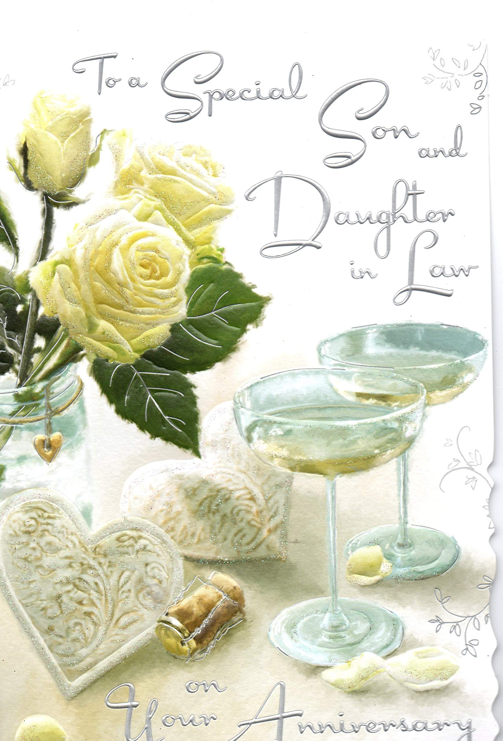 Son and Daughter In Law Wedding Anniversary Card (JJ1047)