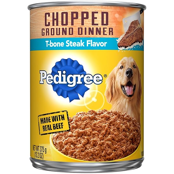 PEDIGREE CHOPPED GROUND DINNER T-BONE STEAK FLAVOR WET...