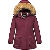 CREATMO US Women's Plus Size Winter Coats Warm Parka Jackets Sherpa Lined Detachable Fur Hood Available in Size 1X to 5X