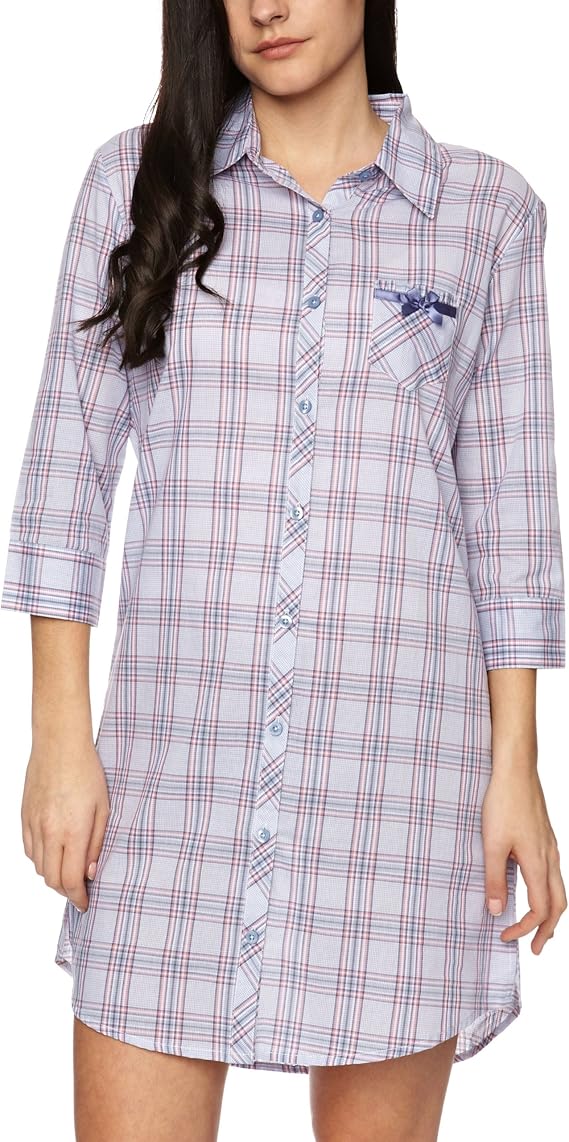 Esprit - Chemise de Nuit - Femme - Bleu (Blue) - FR : 38 ...