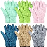 Bencailor 6 Pairs Microfiber Dusting Gloves, Dusting Cleaning Gloves Microfiber Gloves for Plants House Blinds Car Dust Mitt 