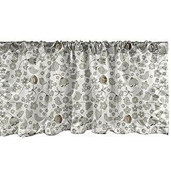 Ambesonne Birds Window Valance, Summery Themed