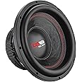 DS18 SLC10S Car Subwoofer Audio Speaker - 10" in. Paper Glass Fiber Cone, Black Steel Basket, Single Voice Coil 4 Ohm Impedance, 440W MAX Power and Foam Surround for Vehicle Stereo Sound System