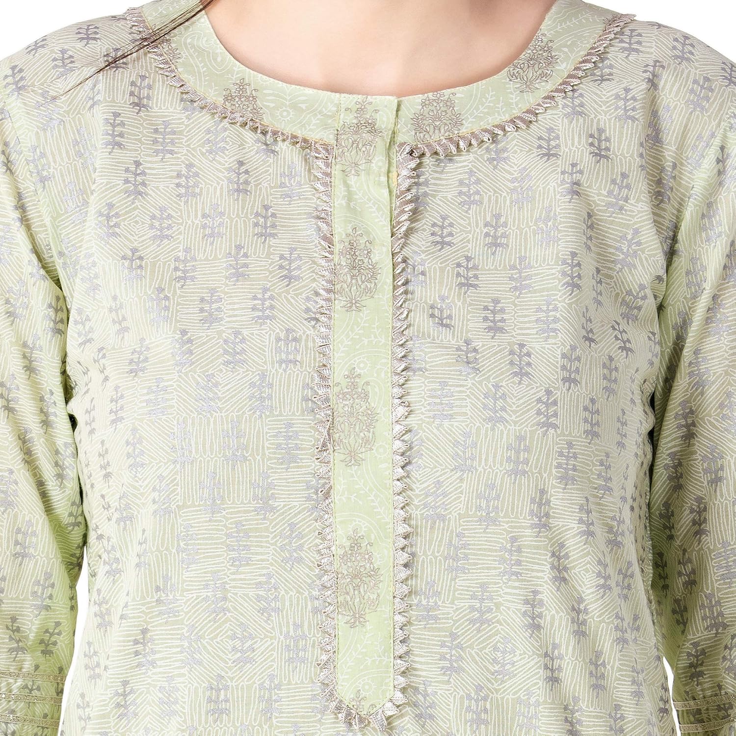 khushal k women's cotton printed kurta with sharara palazzo set