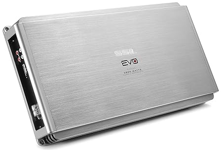Sound Storm EVO5000.1 EVO 5000 Watt, 1 Ohm Stable Class D Monoblock Car Amplifier with Remote Subwoofer Control