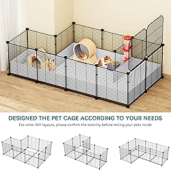 YITAHOME Guinea Pig Cage, Indoor C&C Small Animal