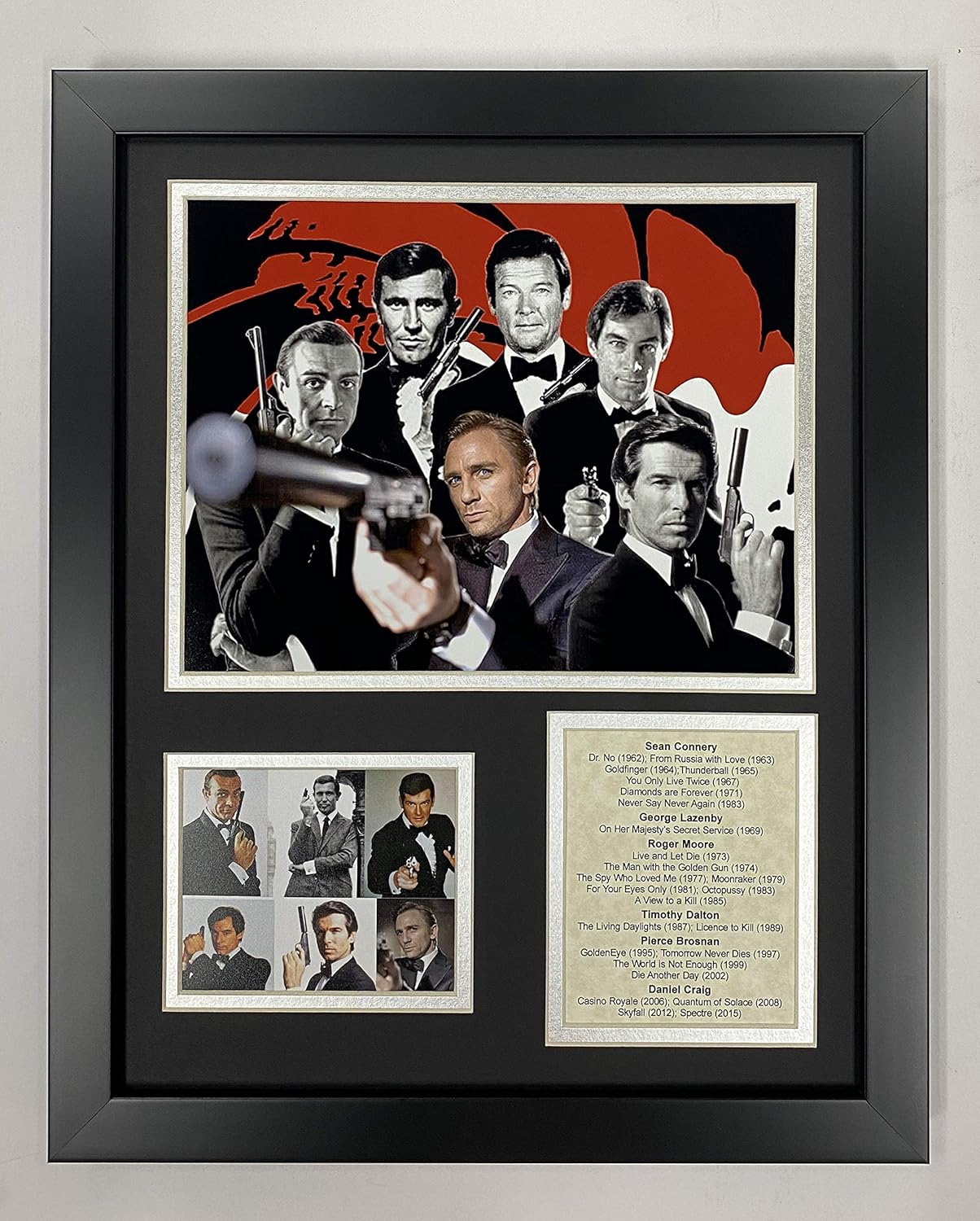 11 x 14 Legends Never Die James Bond Framed Photo Collage Sports