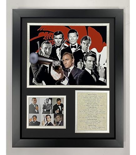 HWC Poster Incorniciato A3 Vertigo – Firmato James Stewart, Memorabilia Da Film, Regalo Per Fan In Cornice Nera 445x330 Mm