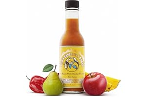 DIRTY DICK'S HOT SAUCE Dirty Dicks Caribbean Dream Hot Sauce, 5 Fl Oz - Barbados-Style Mustard-Based Sauce with Fresh Fruit & Spices (Pack of 1)