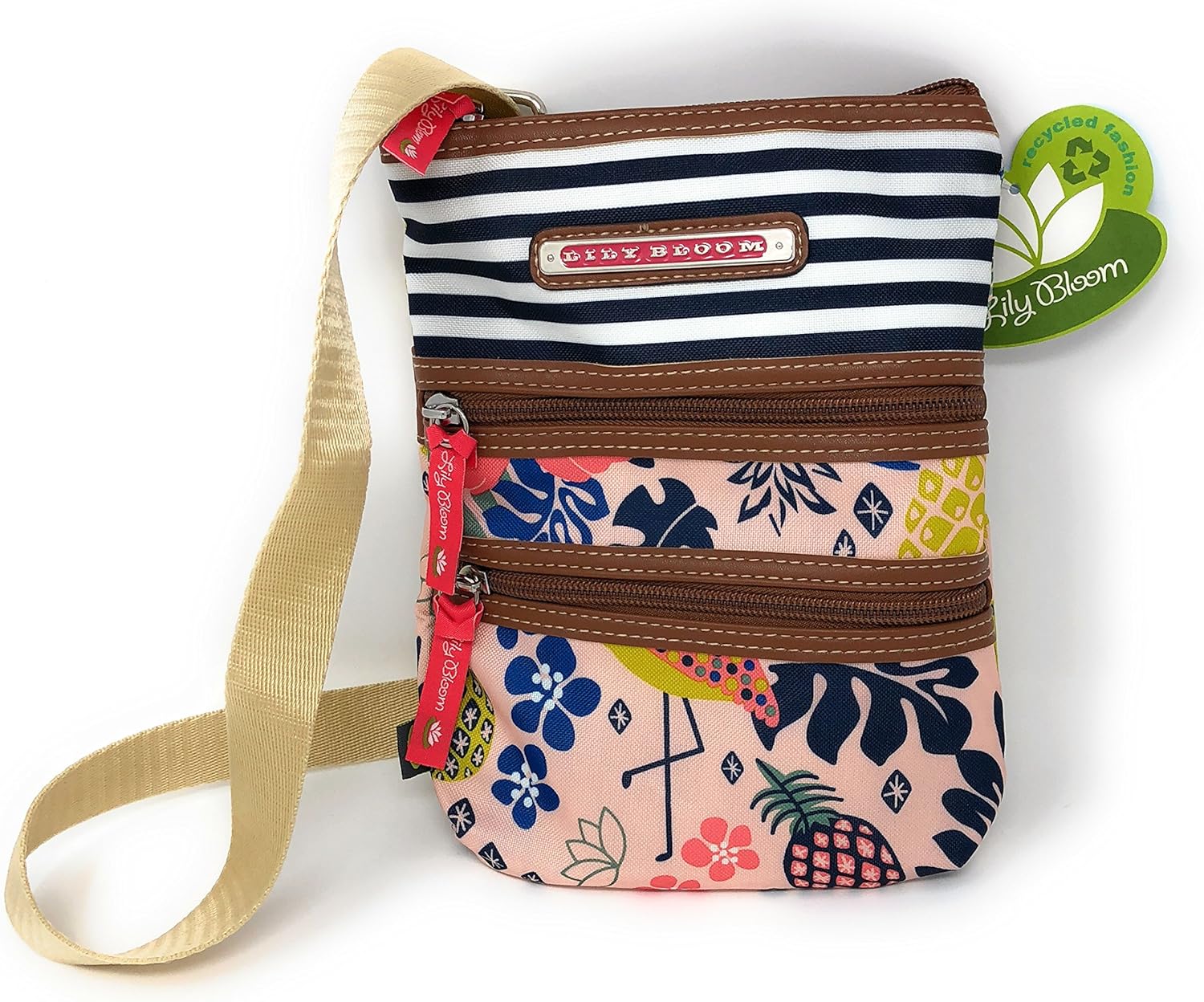 lily bloom tropical pineapple luggage